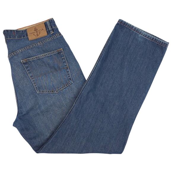 Nautica Other - Nautica Jeans Mens 34x32 Blue Relax Fit Classic Denim Straight Leg Cotton